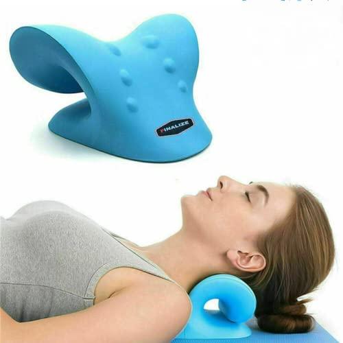 Cervical Pillow for Neck & Shoulder Pain Chiropractic Acupressure Manual Massage Medical Grade Material Recommended by Orthopaedics
