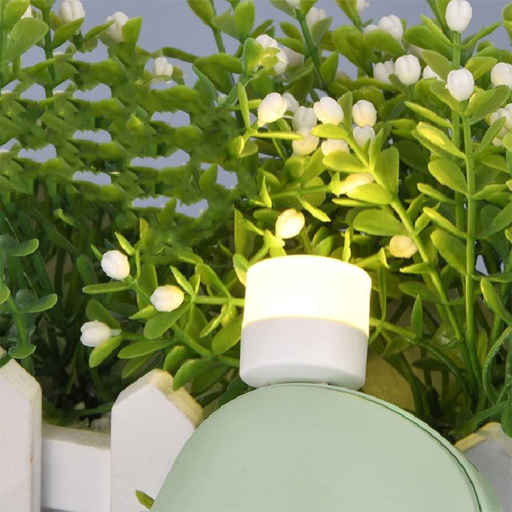 USB Plug and Play Light USB LED Light for Car Bulb, Indoor, Outdoor, Reading, Sleep 4pcs Led Light��(White) ( Pack of 10 )