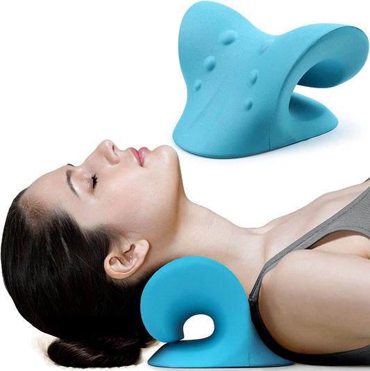 Cervical Pillow for Neck & Shoulder Pain Chiropractic Acupressure Manual Massage Medical Grade Material Recommended by Orthopaedics