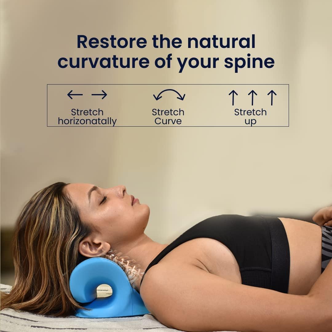 Cervical Pillow for Neck & Shoulder Pain Chiropractic Acupressure Manual Massage Medical Grade Material Recommended by Orthopaedics